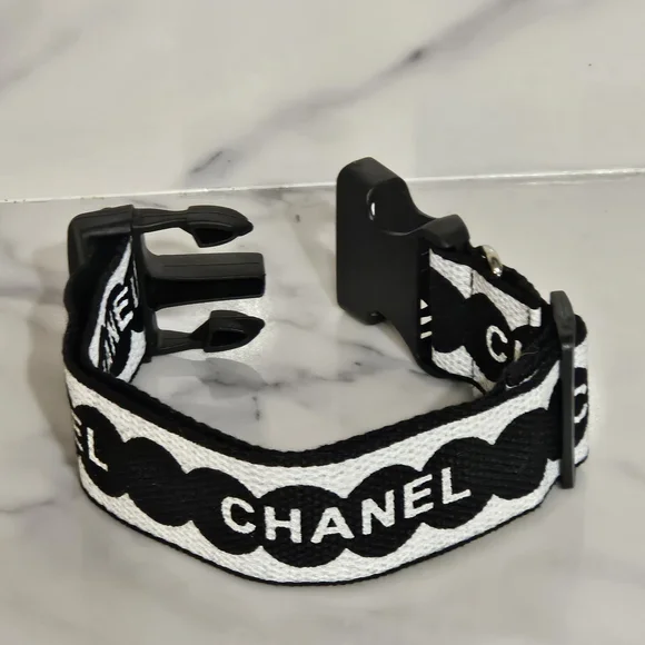 NIP - Black and White Dog Collar (Sz. L/XL) - Picture 3 of 3